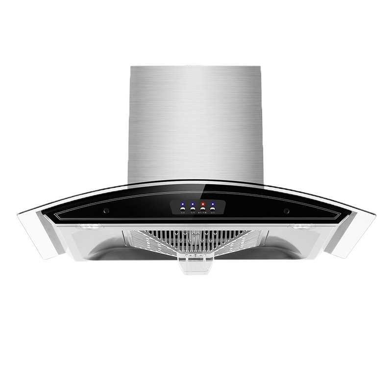 小神厨抽油烟机厨房家用顶吸式小型大吸力吸欧式弧形钢化玻璃DS9505