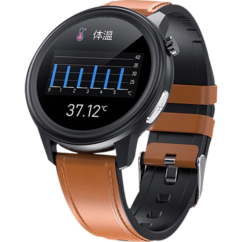 普利邦(PULIBANG)智能手环体温心电血压血氧心率健康监测计步防水运动手环