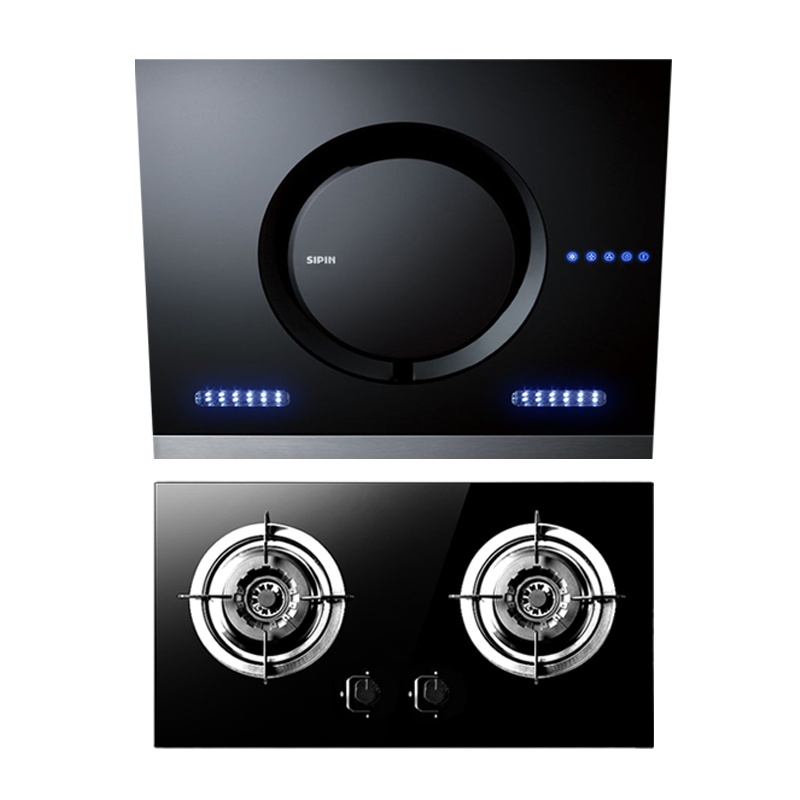 思品抽烟机燃气灶具套装侧吸式吸油烟机天然气灶套餐特价家用组合特价 经典款