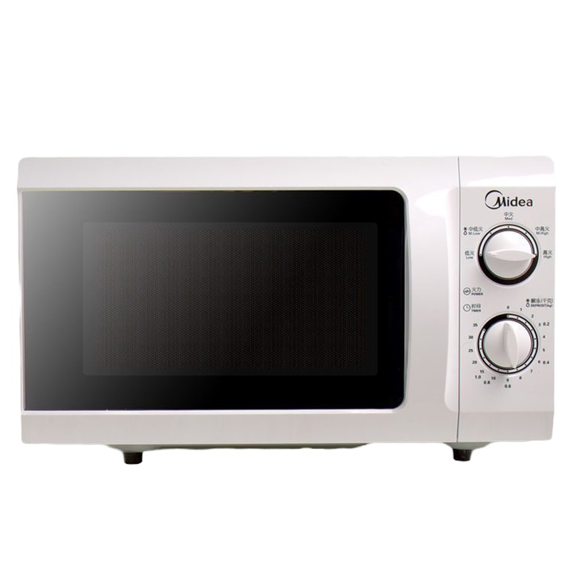 美的M1-211A/L213B 转盘微波炉 21L 防水墙设计 微波功能 立体加热 旋钮操控 控温 五档火力 易清洁内胆