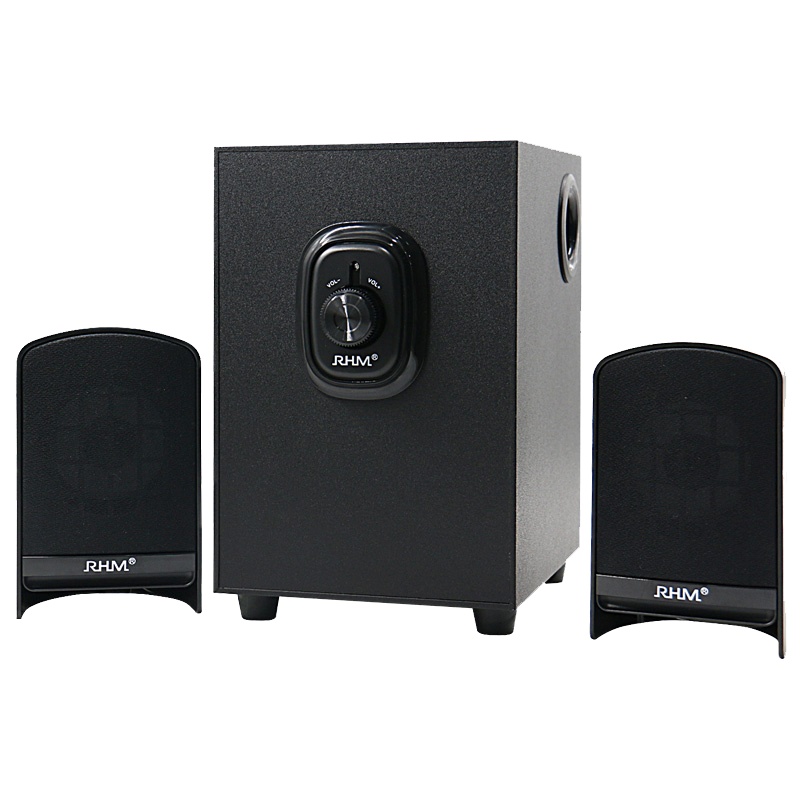 RHM RS-40E 皇马多媒体2.1音箱 电脑笔记本有源低音炮游戏家居桌面音响 黑色