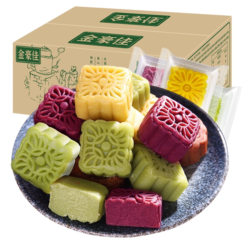 传统糕点绿豆糕400g整箱地方风味糕点零食小吃