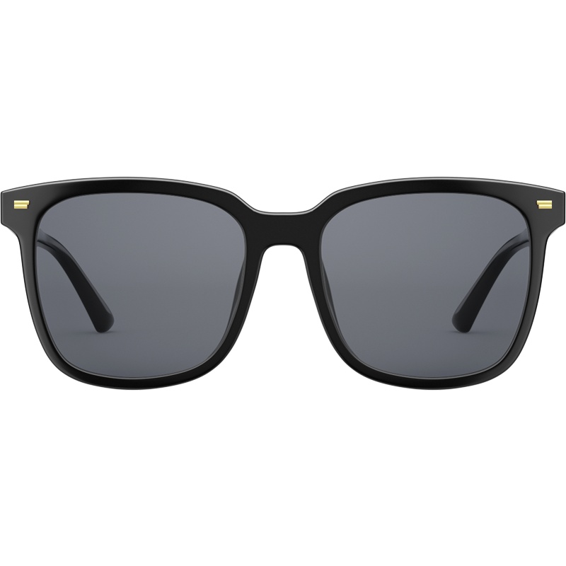 帕森（PARZIN）偏光太阳眼镜男女 宋祖儿明星同款黑方框防紫外线情侣墨镜2021新款92120