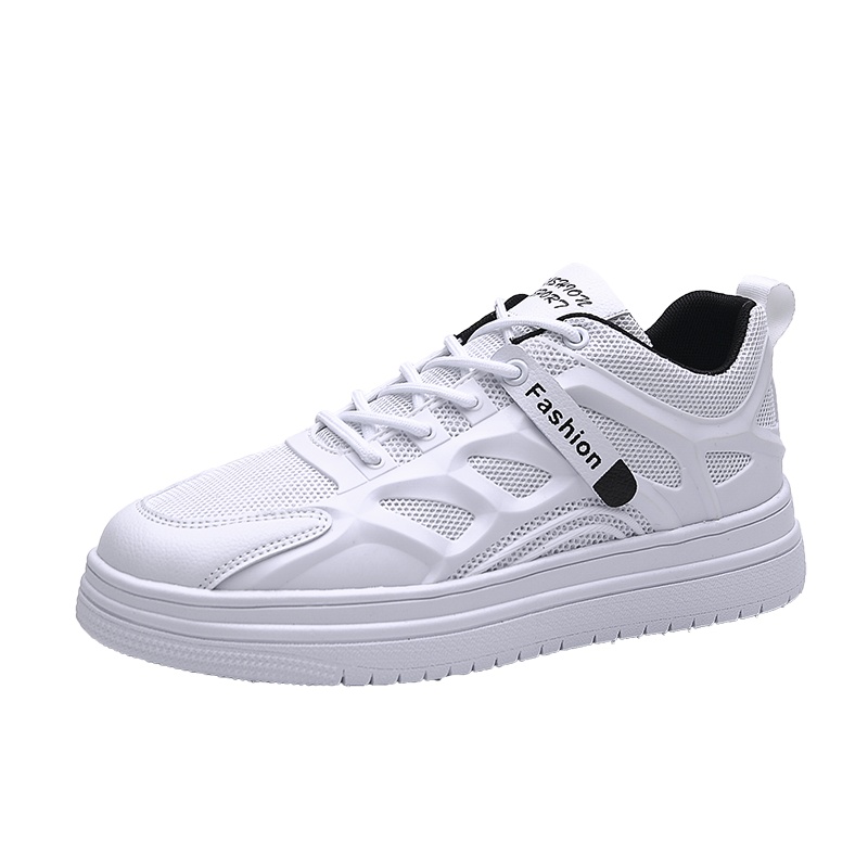 坚马2021新款夏季网面透气薄款男鞋运动休闲网鞋男士百搭板鞋小白潮鞋