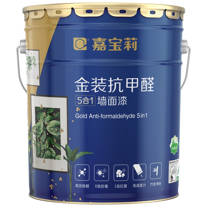 嘉宝莉(CARPOLY)金装抗甲醛墙面漆 五效合一乳胶漆 白色墙漆环保