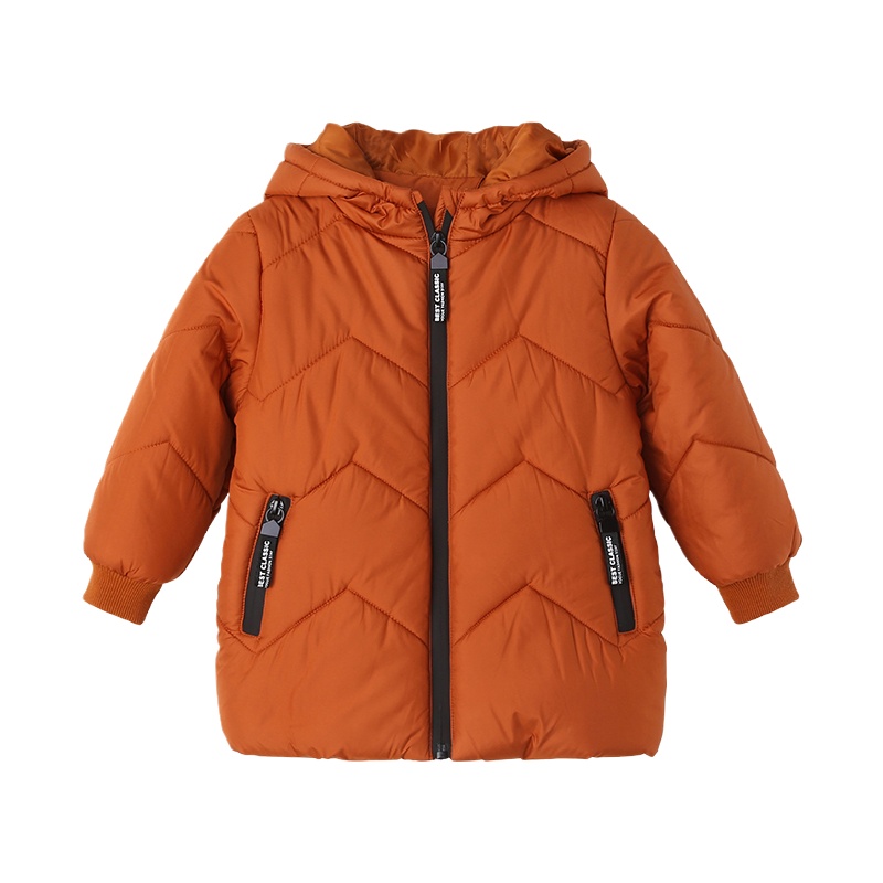 猫人外套秋冬季御寒保暖男小童棉袄女童棉服连帽拉链衫短款