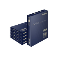 得力(deli)佳铂 70g A4 复印纸 高档 打印纸 500张/包 5包1箱(整箱2500张)