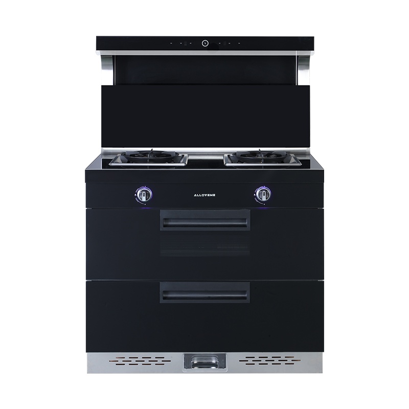 奥莱姆L7集成灶一体灶家用智能消毒柜环保灶蒸烤一体中配液化气