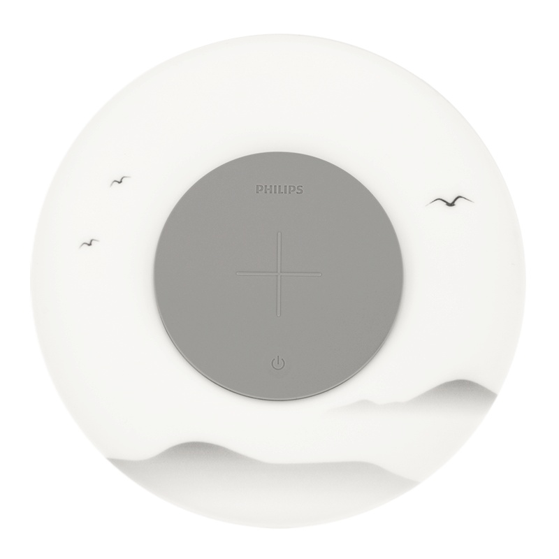 飞利浦手机无线充电创意台灯 LED小夜灯台灯调光卧室床头客厅灯睡眠灯婴儿喂奶二合一手机快充通用墨艺