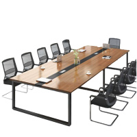 办公家具 会议桌长桌简约现代会议室小型培训洽谈长条办公桌3米*1.3米会议桌