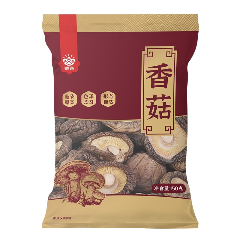 狮客[苏宁自主品牌]古田香菇150g 剪脚小香菇 菌菇 家用山珍干货