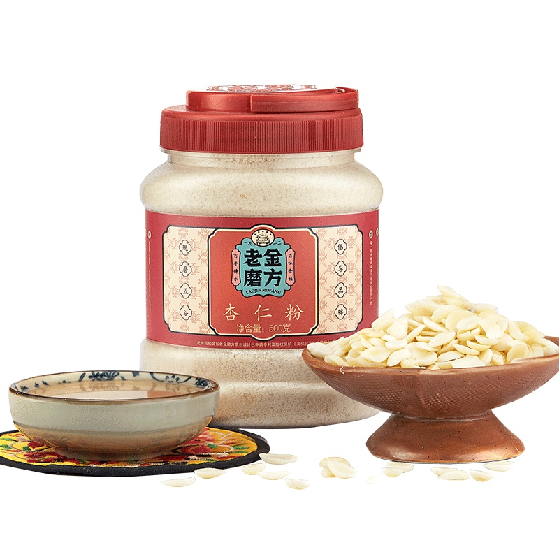 老金磨方 薏米粉500g冲泡 熟粉可配红豆粉杏仁粉五谷营养代餐[苏宁自营]