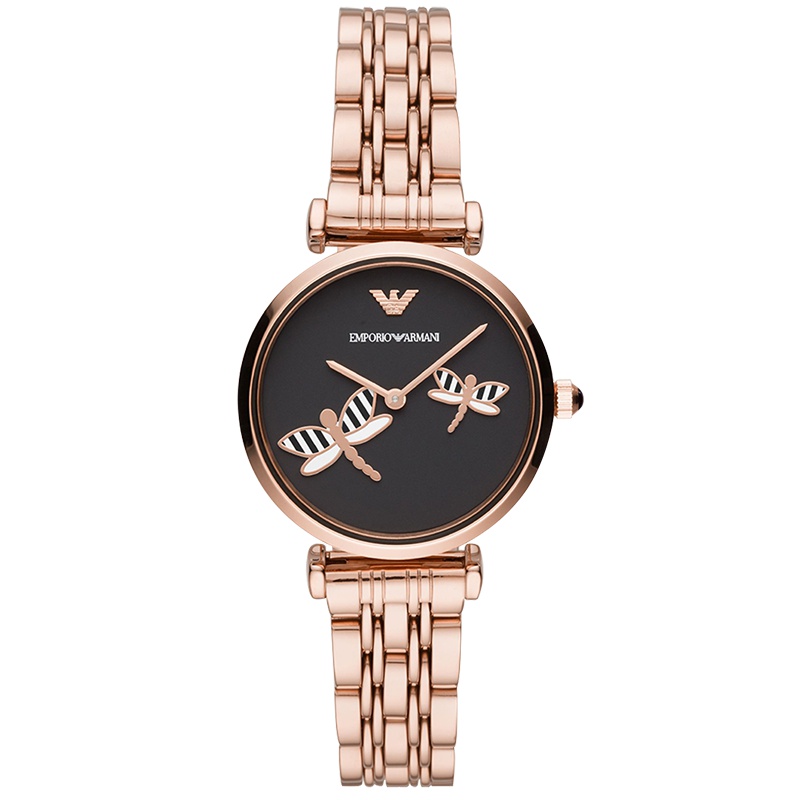 海外直邮欧美品牌原装进口包税EMPORIO ARMANI安普里奥阿玛尼手表时尚女表钢带女士石英表AR11206