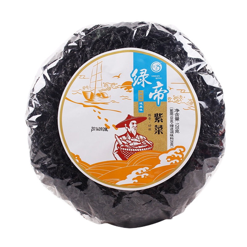 绿帝紫菜干货免洗紫菜头水紫菜汤福建特产海产品海鲜干货100g