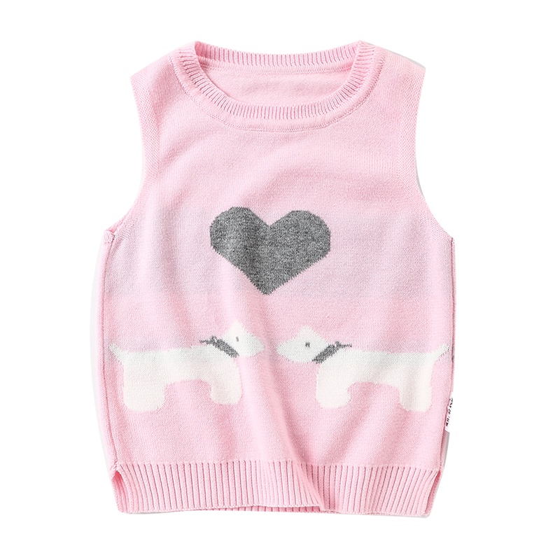卡伴(Curbblan)童装儿童毛衣马甲针织马甲背心适合0-3岁幼童