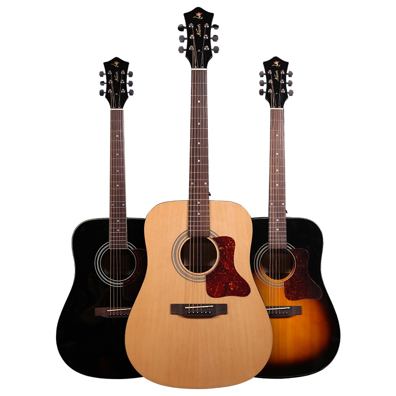 红棉吉他41寸电箱民谣单板吉他初学者学生演奏SD80 HD180吉它乐器