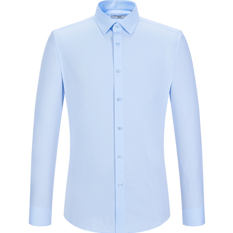 HLA海澜之家斜纹长袖正装衬衫2019秋季微弹绅士长袖衬衫男 HNCAD3R072A