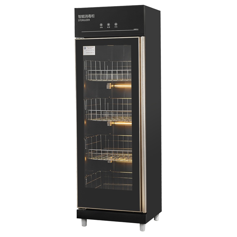 飞天鼠 商用中温消毒柜消毒碗柜厨房酒店饭堂 460型智能触屏光波黑金刚单门消毒柜