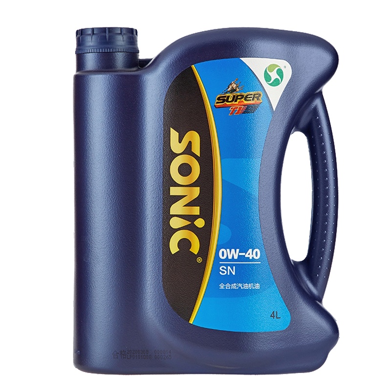 龙蟠 全合成机油发动机润滑油SONIC T1 4L*2 0W-40 SN  新旧包装随机发