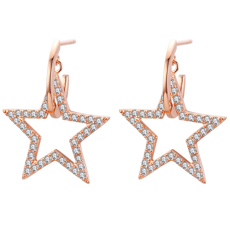 佰色传情夸张设计耳环2020年新款潮时尚气质高级感纯银耳饰女