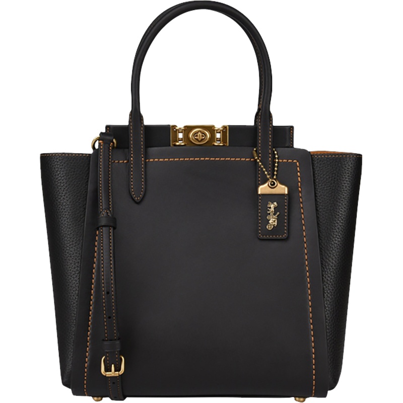 COACH 蔻驰 女士TROUPE系列牛皮革中号托特包手提单肩包 78164