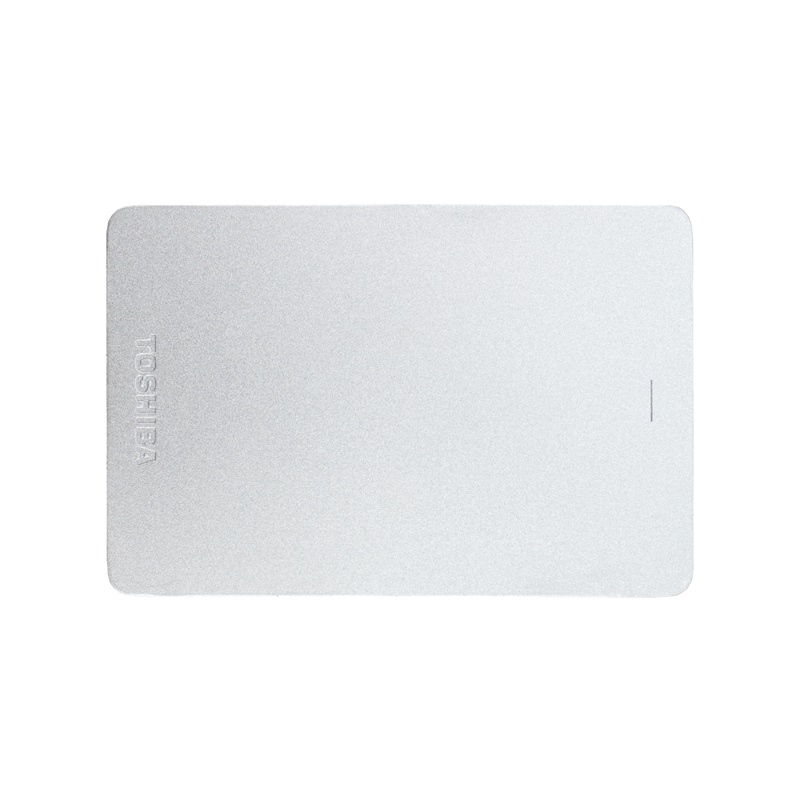 东芝(TOSHIBA) 2TB USB3.0 移动硬盘 Alumy系列 2.5英寸金属材质 防震保护 银色
