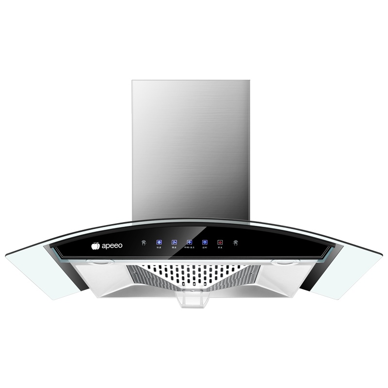 apeeo 欧式触控式吸油烟机CXW-238-A10-9605QX家用智能体感高温清洗延时关机16立方风量大吸力抽油烟机