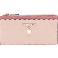 MICHAEL KORS 迈克·科尔斯 MK钱包 混色皮革大号女士卡包零钱包 32H8TF6D7O