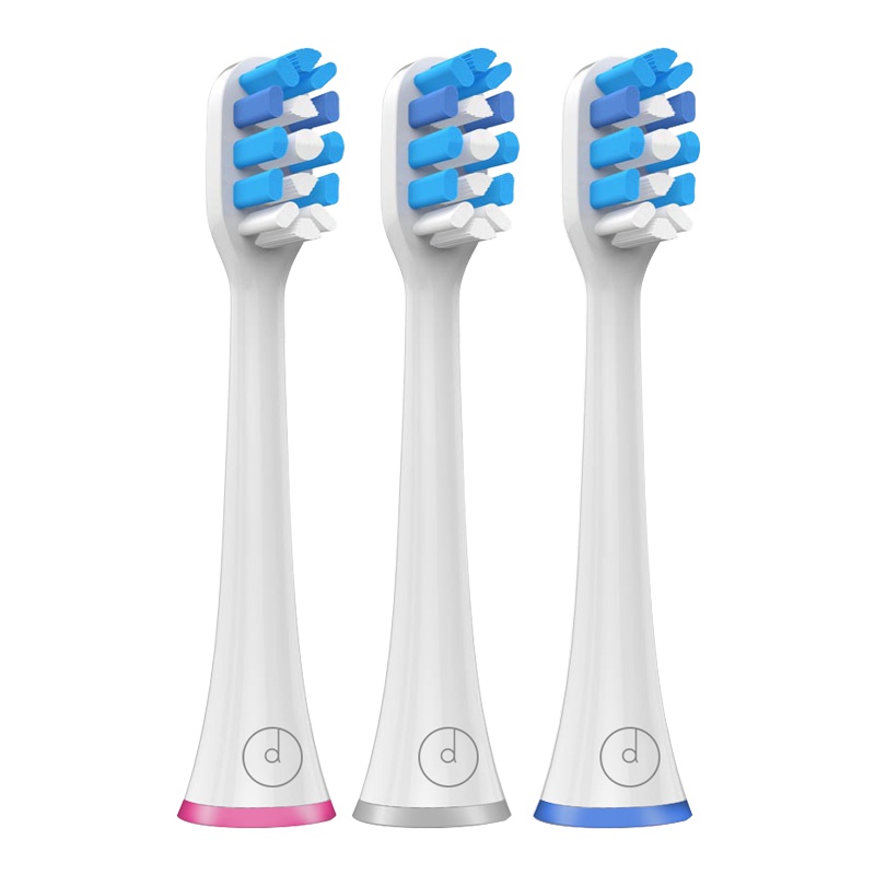 doodo杜多电动牙刷替换头DTB001 三支装清洁型刷头适配TB001 TB002