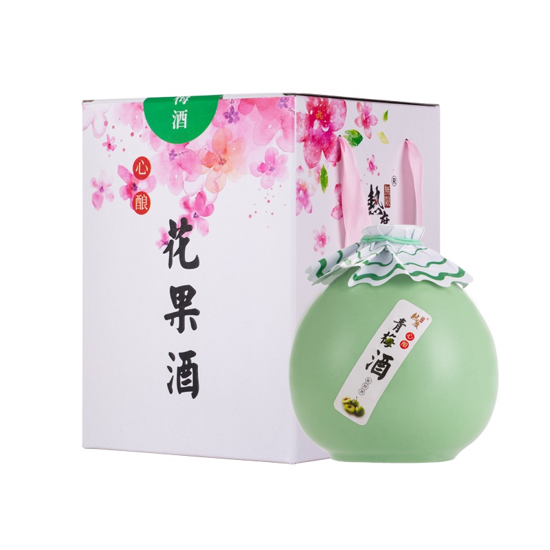 青梅酒梅子酒女士低度水果8度甜酒伴手礼生日闺蜜礼物自酿水果酒500ml礼盒装