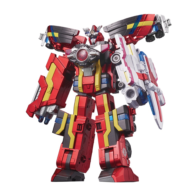 奥迪双钻(AULDEY)巨神战击队3机器人系列豪华版冲锋战击王538310男孩女孩变形玩具