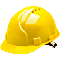 [苏宁自营]保拉(Paola)工具安全帽黄色款 ABS 电力 工地 工程 工业 建筑 防砸 抗冲击5998