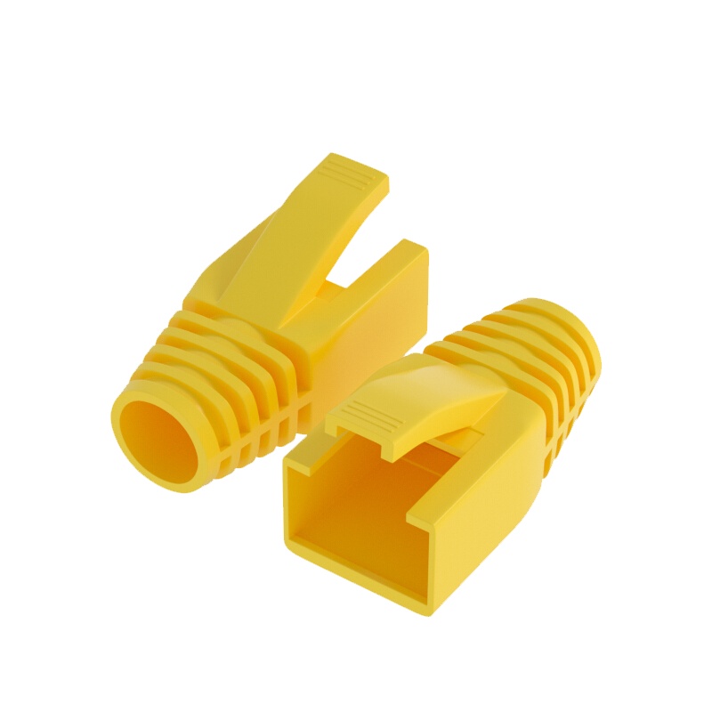 千天(QANTOP)水晶头保护套内径8.5mm六类七类的网线RJ45电脑网络护套50个装QT-HT804