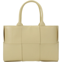 葆蝶家 BOTTEGA VENETA BV 女士羊皮革ARCO系列编织手提包托特包652867 VCQC2