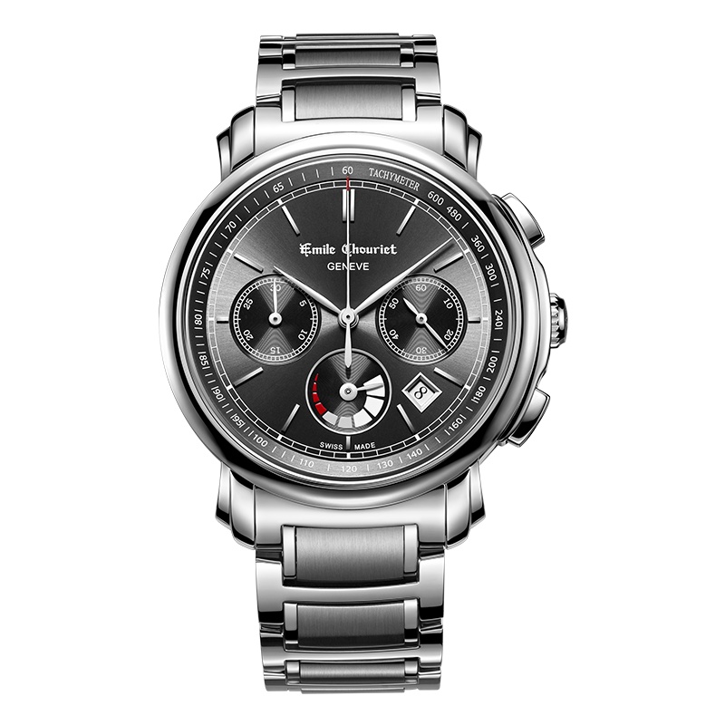 艾米龙（Emile Chouriet）手表莱蒙系列 精钢表带机械男表16.1168.G42.6.8.68.6