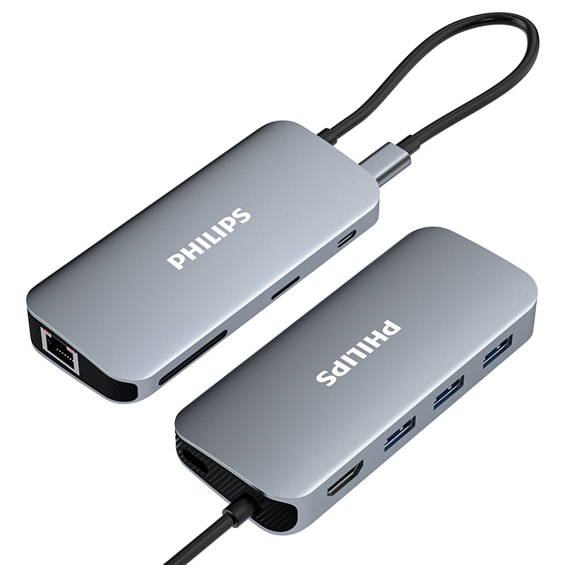 飞利浦type-c拓展坞电脑转换器 转接头笔记本扩展macbook pro苹果配件air投影仪转换器HDMI