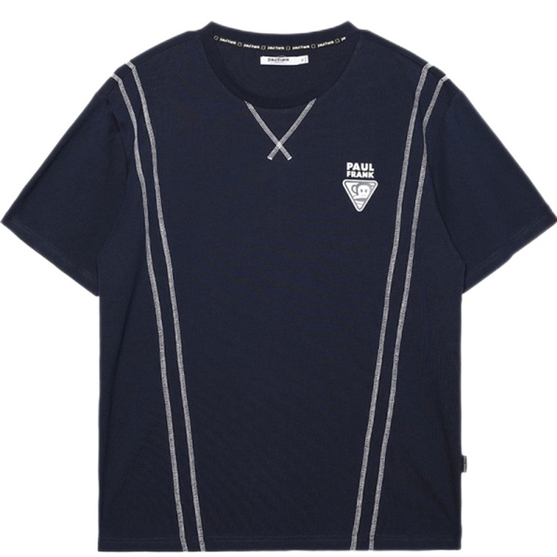 Paul Frank/大嘴猴 夏季短袖t恤男简约百搭休闲运动风短袖 PFCTE212041M