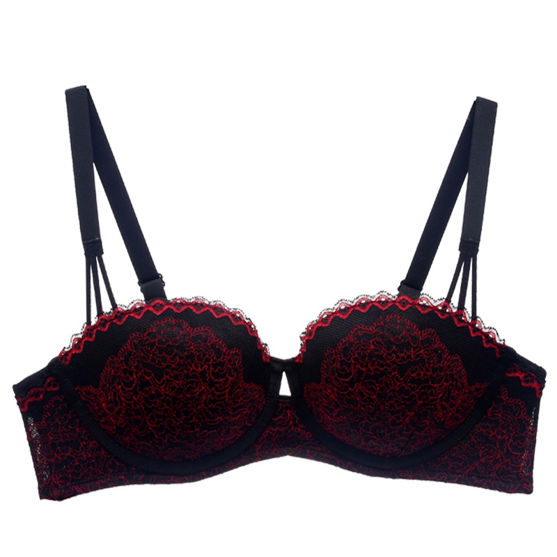 都市丽人细致走边针织绣面全包容聚拢上托软胶骨女士文胸胸罩内衣2B8304