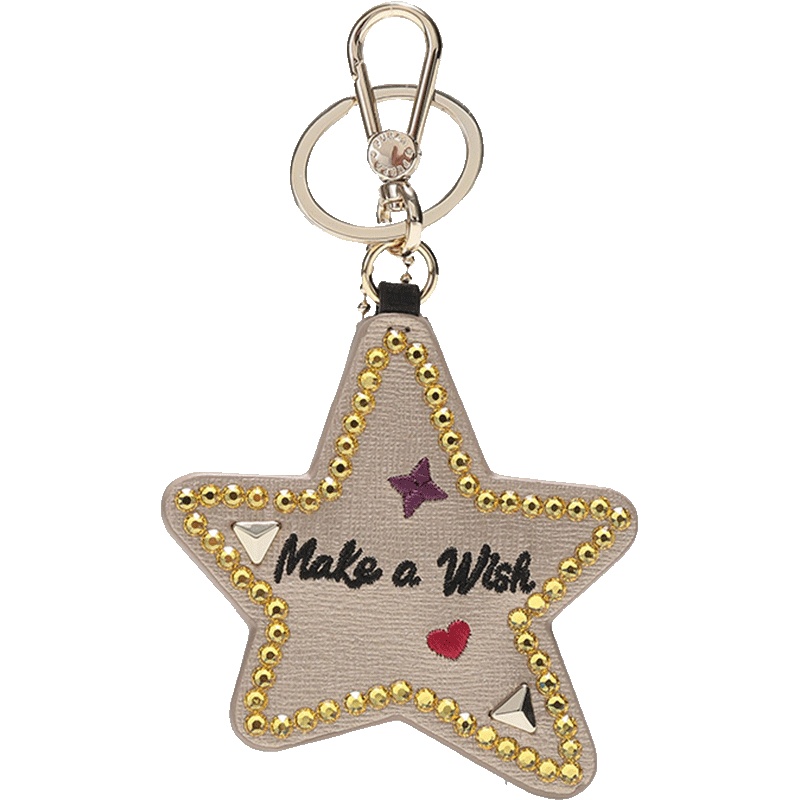 FURLA 芙拉 女士MESSAGE系列银色多色皮革钥匙扣 1002666 R RT85 O38