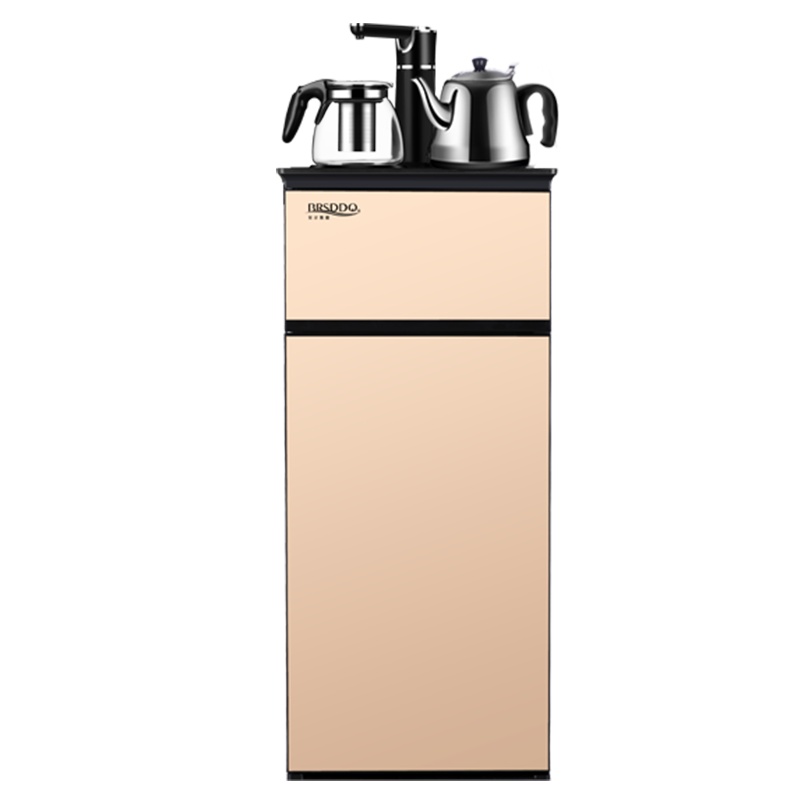 饮水机茶吧机金色温热型茶吧机立式全自动上水柜式智能家用自营桶装水下置式水桶台式办公室