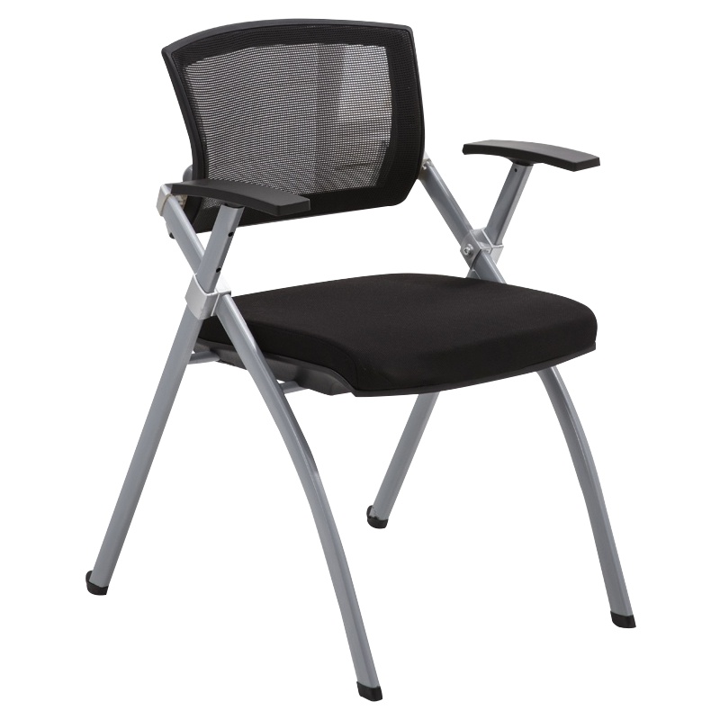 创世人 网布办公椅折叠椅职员培训椅会议椅电脑椅接待室洽谈椅新闻椅(4把起拍)