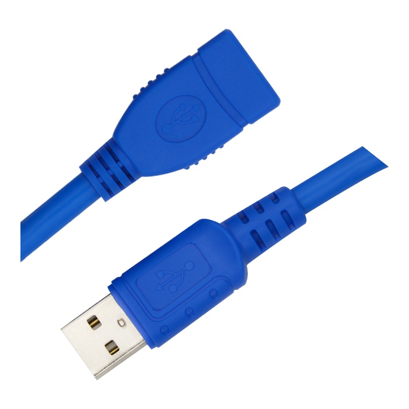 亿迈特(emarket) 延长线 USB2.0/3.0延长数据线 塑胶外壳无氧铜天蓝色数据线1.5m1.5米
