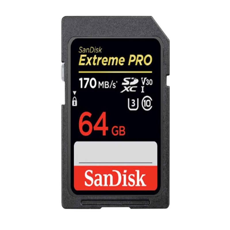 闪迪 (SanDisk) 存储卡 SD64G/170M 相机SD高速存储卡 高速连拍 读取170MB/S