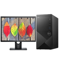 戴尔(DELL)成就3888 23.8英寸屏 商用台式机电脑整机全套 定制(Intel i5-10400 16GB内存 1TB+128GB 集显 无光驱 Win10)