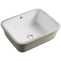 品牌直营> 康澳 台下盆陶瓷加深 阳台洗衣池 洗衣盆水水斗 平底大方形22寸安心抵