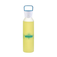 康宁X杯Corningware Bottle系列便携式大容量耐高温玻璃杯 饮料杯550ml 星烁蓝