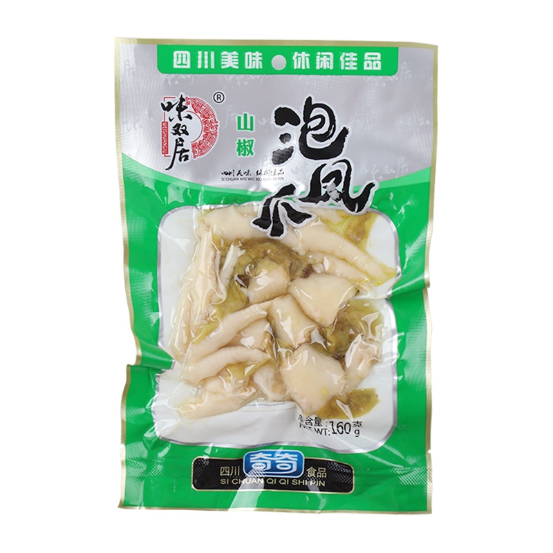 味双居山椒泡凤爪四川特产休闲麻辣零食泡椒凤爪泡椒鸡脚鸡爪鸡肘