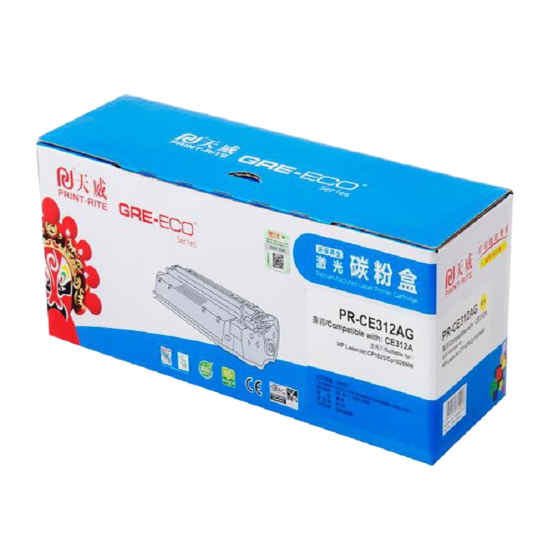 天威(PrintRite) HP-CP1025(CE312A) 粉盒带芯片(计价单位：个)黄