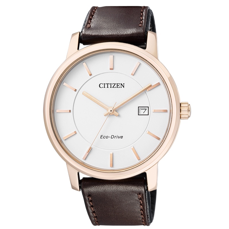 西铁城(CITIZEN)手表 光动能小牛皮表带商务休闲时尚 男表 BM6753-00A