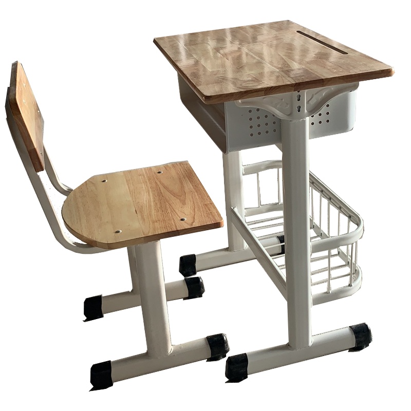 卡里鳄单人课桌椅橡木学生课桌椅KLE—XY92中小学生培训班辅导班课桌椅